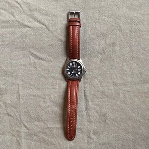 Momentum Atlas Series watch with brown leather band